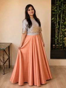 Designer hand work ethnic gown