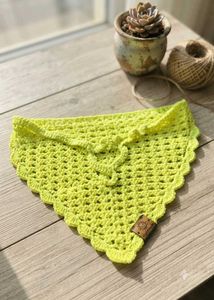 Crocheted Lime Green Headband