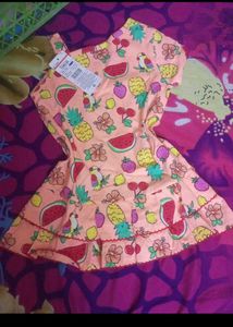 2-3 year Adorable Fruit Print Girls Dress