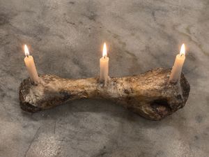 gothic decor bone element