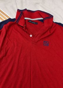 French Connection Red Polo Shirt
