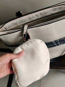 Lavie White Work Tote Bag