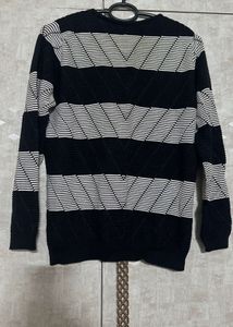 Striped Black &amp; White Pullover
