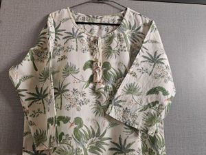 Boho Floral Print Kurta with full length duppata