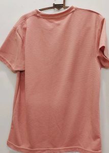 Coral Striped T-Shirt