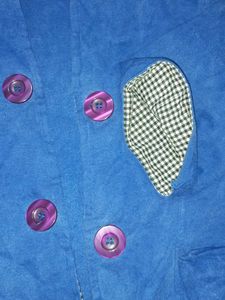 Stylish Blue Jacket with inner top srugfor Women