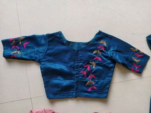 flared chaniya choli with frills and khatli work b