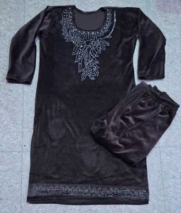 Velvet Kurta And Plazo One Time Used