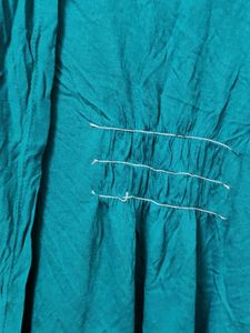 Teal Open Front Cardigan