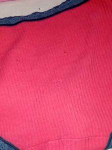 Comfortable Red Lace Trim Panties