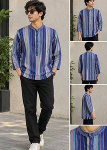 Men's Striped Kurta