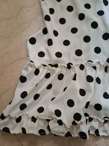 polka dot peplum tops