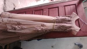 combo pack Party Wear Gown and Green Kurti