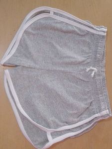 Grey Dolphin Shorts with White Trim