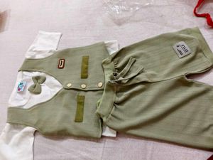 Cute Baby Girls Vest Set with Bowtie