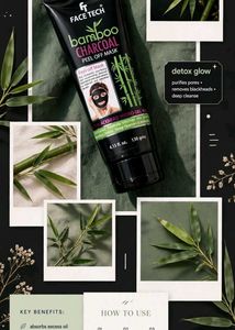 Face Tech Bamboo Charcoal Peel Off Mask
