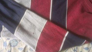HLA Menswear Colorblock Knit T-Shirt / Sweatshirt