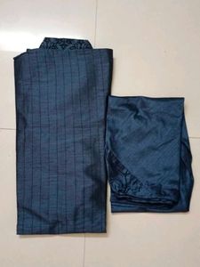 Stylish Grey Striped Kurta Set