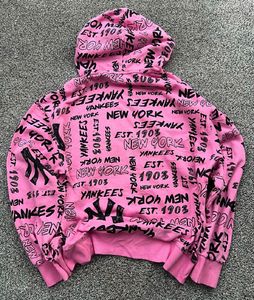 Pink New York Yankees Hoodie