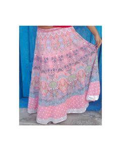 Pink Paisley Maxi Skirt