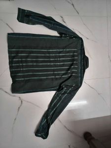 Men's Striped Cotton Blend Shirt