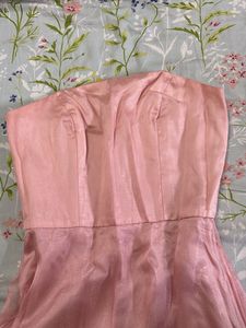 Blush Pink Strapless Gown