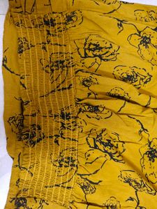 Mustard Crop Top