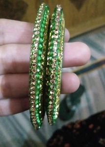 Green bangles or kade