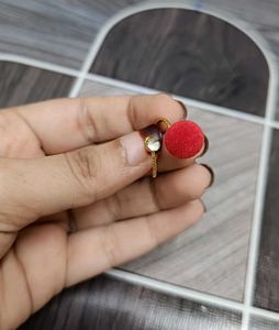 Unique Red Circle Ring