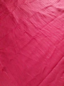 Maroon Saree with Silver Stripes