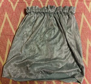 Shiny Silver Mini Skirt