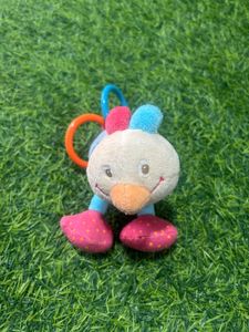 Pink and blue bird rattle - NATTOU