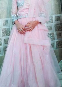 Elegant Pink Sequin Lehenga Choli
