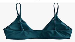 Teal Triangle Bikini Top