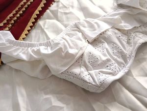 🎀BUY '1' GET '1' FREE White Ruffle Crop Top Blous