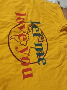 Yellow Graphic Print T-shirt