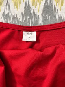 Chic Red Ruched Halter Top