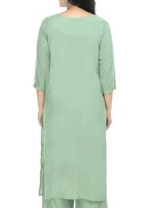 Light Green Embroidered Kurta Set
