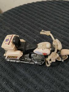 Vintage Police Force Motorcycle Toy