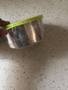 Set of two steel containers
