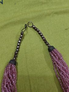 Chic Beaded Necklace 🩷 Pink