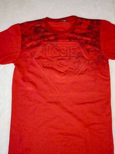 Red Graphic Tee by LOSIE