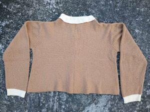 Cozy Knit Cardigan with Peter Pan Collar