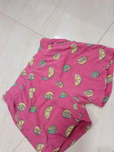 Cute Lemon Print Shorts