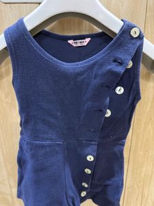 Cute Blue Romper with Buttons