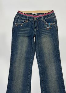 Vintage embellished bootcut jeans