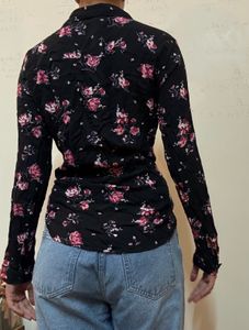 H&amp;M Floral Button-Down Top