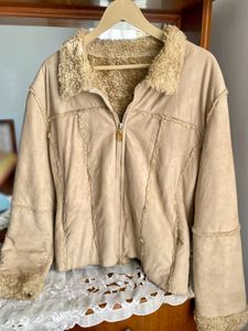Cozy Faux Suede & Fur Jacket