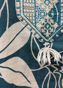 Stylish Teal Kurta with Pomegranate Print