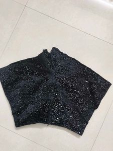 Zara velvet sequins shorts
